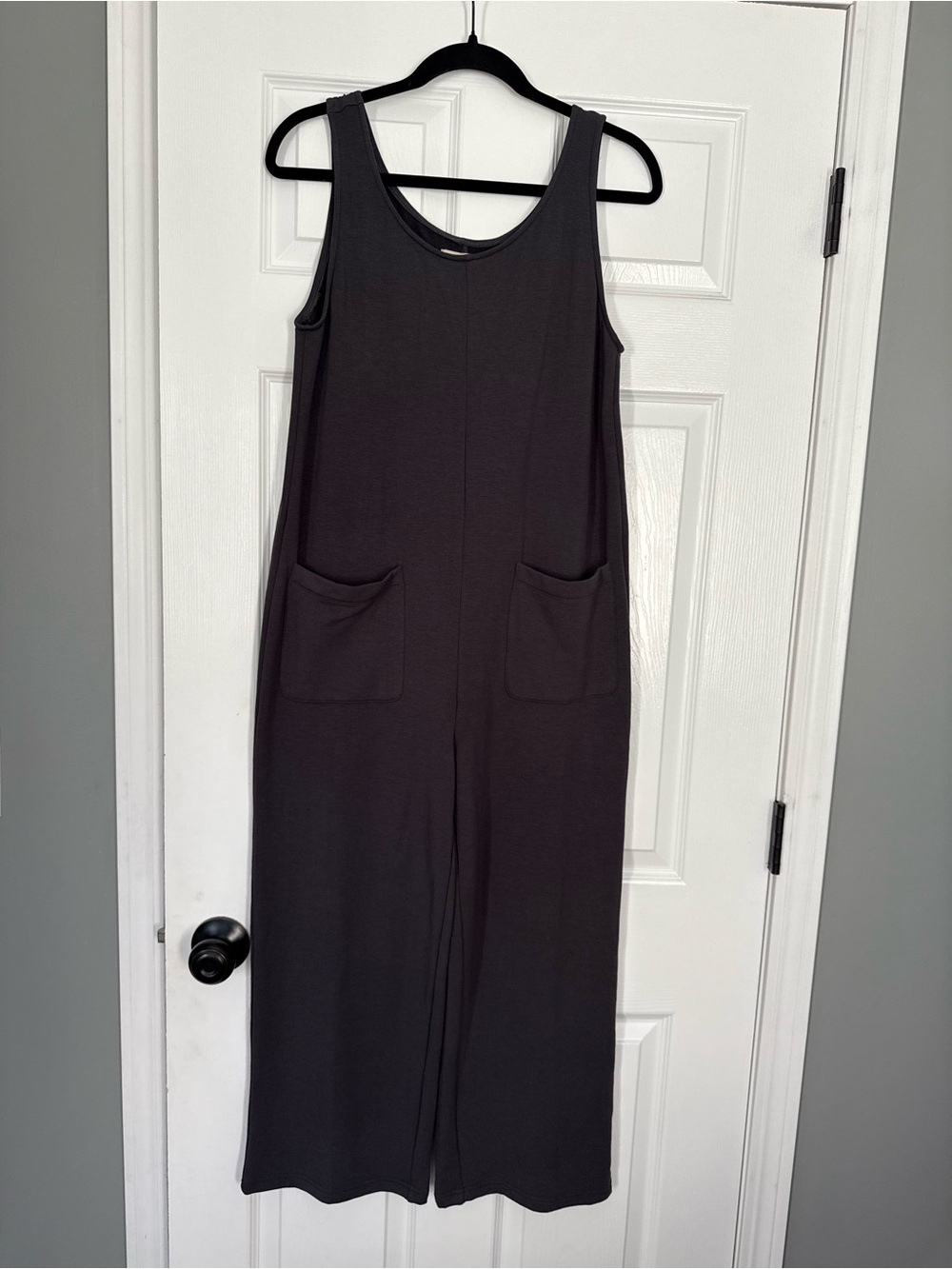 Madewell Superbrushed Pull-On Jumpsuit in color brushed coal- size Xs - Picture 5 of 7